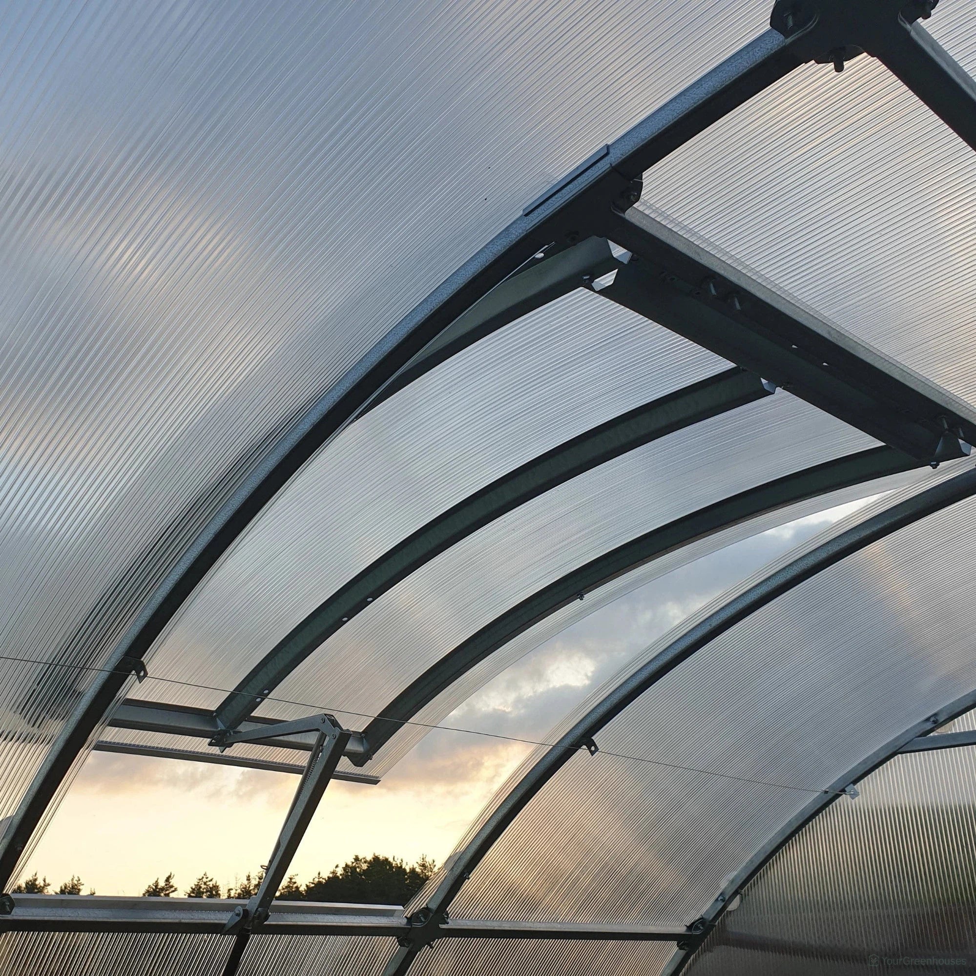 opened greenhouse vent