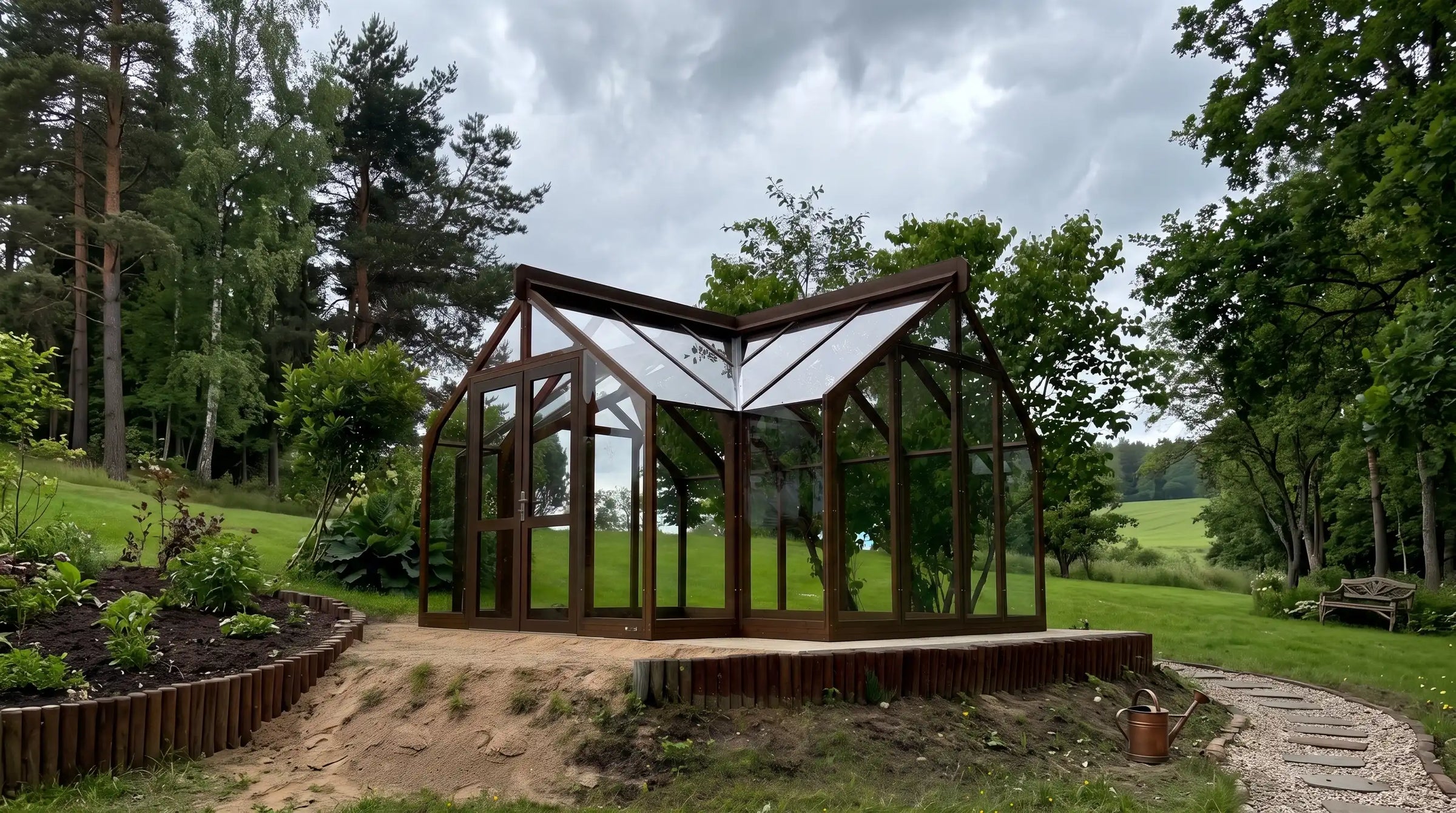 Heritage Nord T-shape Greenhouse / Garden Room