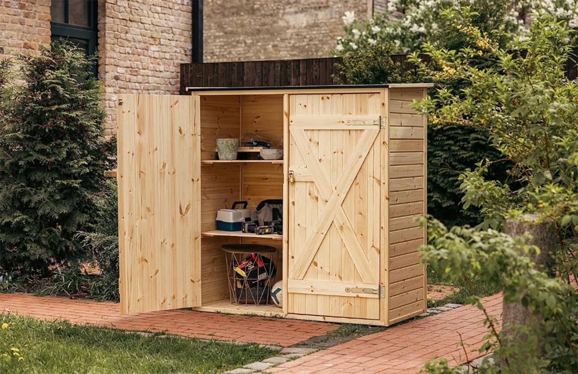 Garden Shed with Shelving System