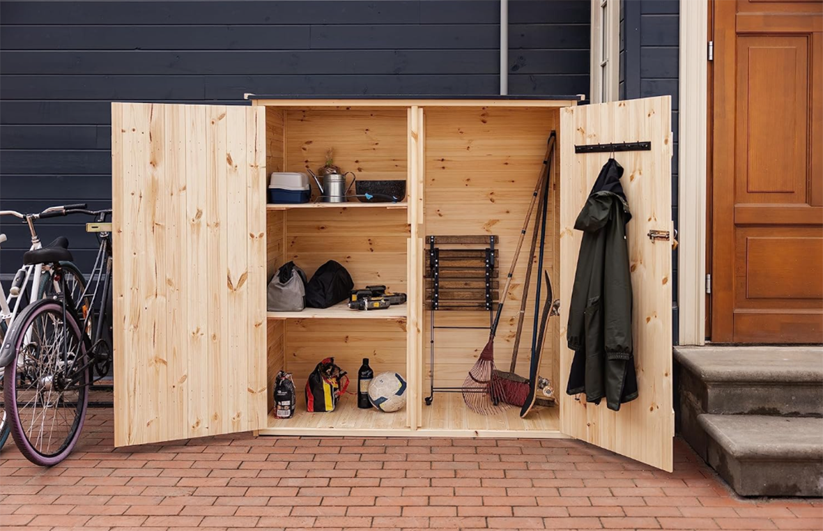 Garden Shed with Shelving System