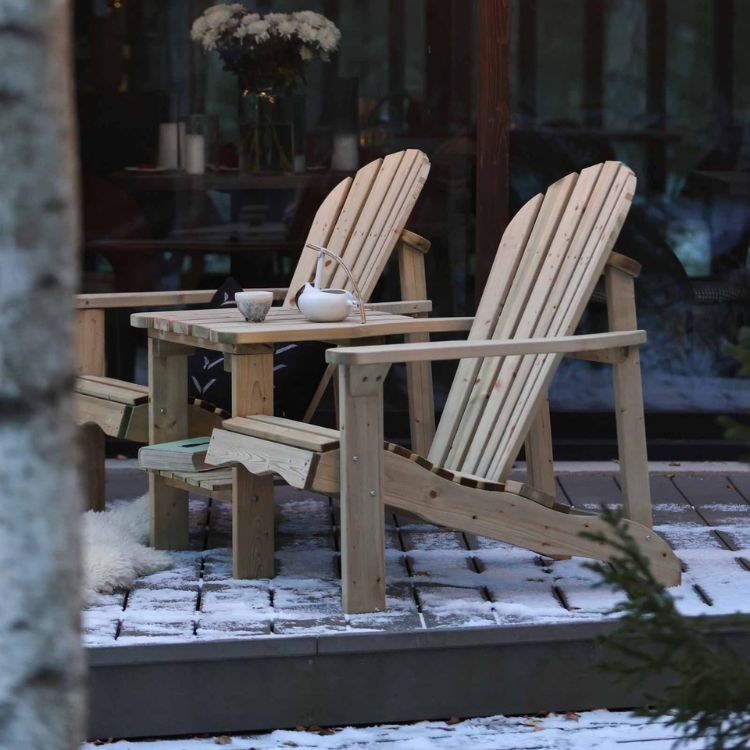 Amata Nordwood Adirondack Double Chair