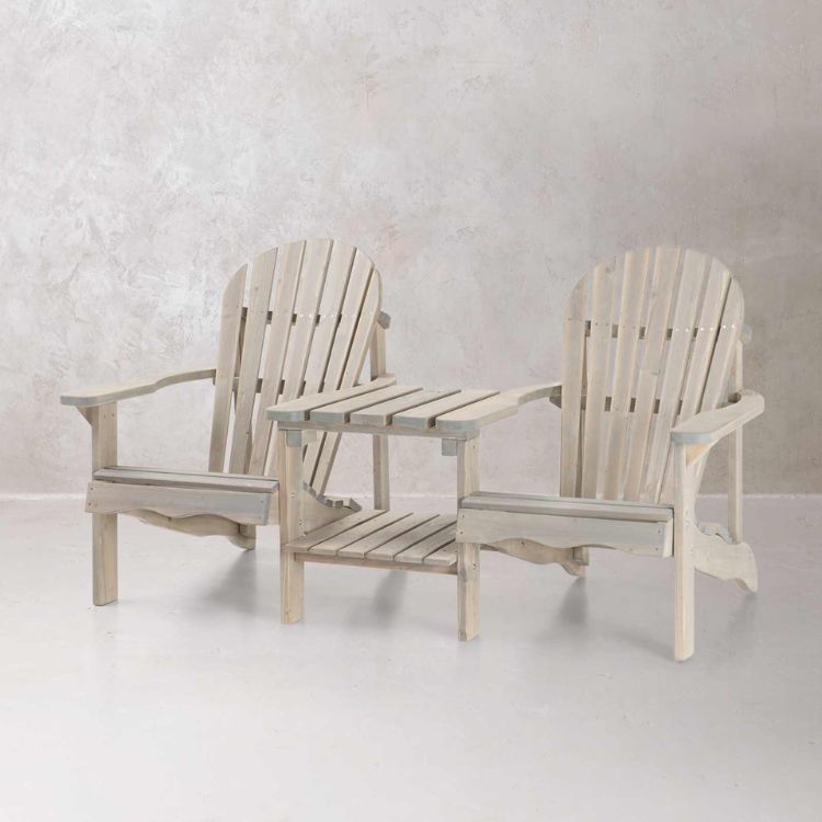 Amata Nordwood Adirondack Double Chair