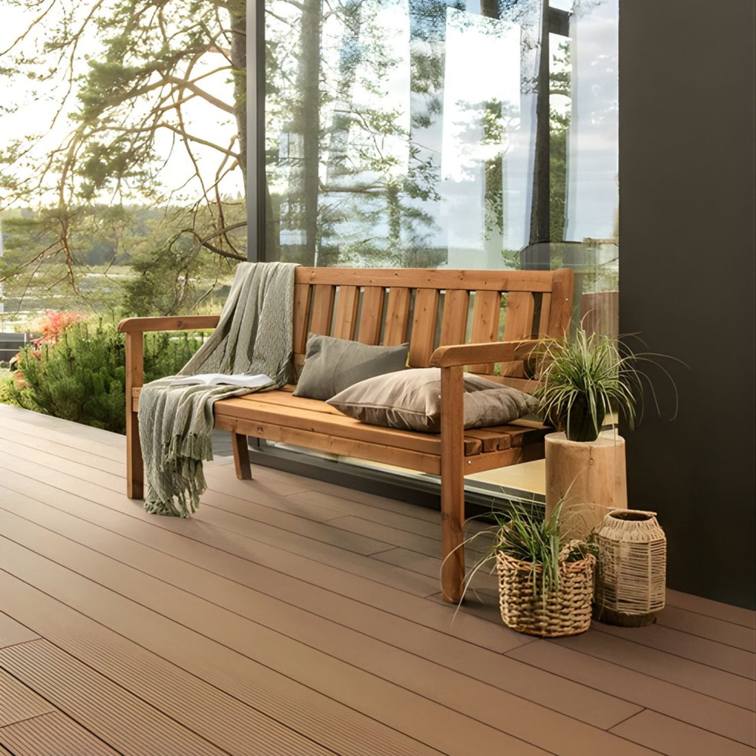Amata Nordwood Three seat Garden Bench