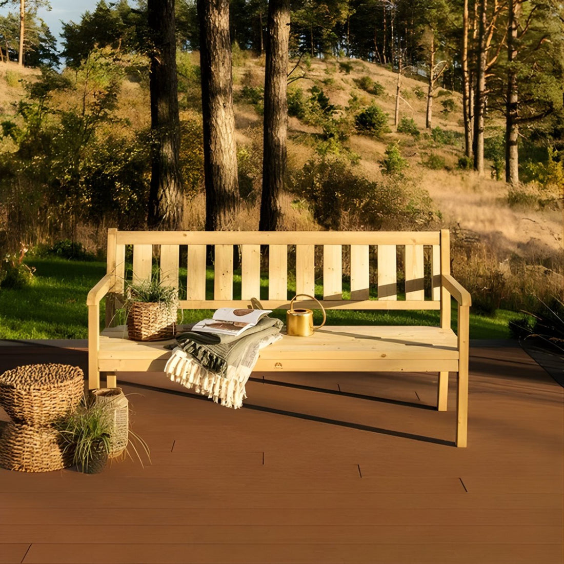Amata Nordwood Three seat Garden Bench