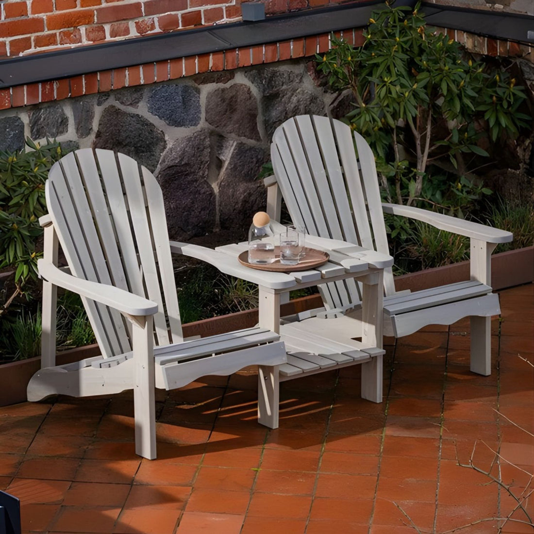 Amata Nordwood Adirondack Double Chair