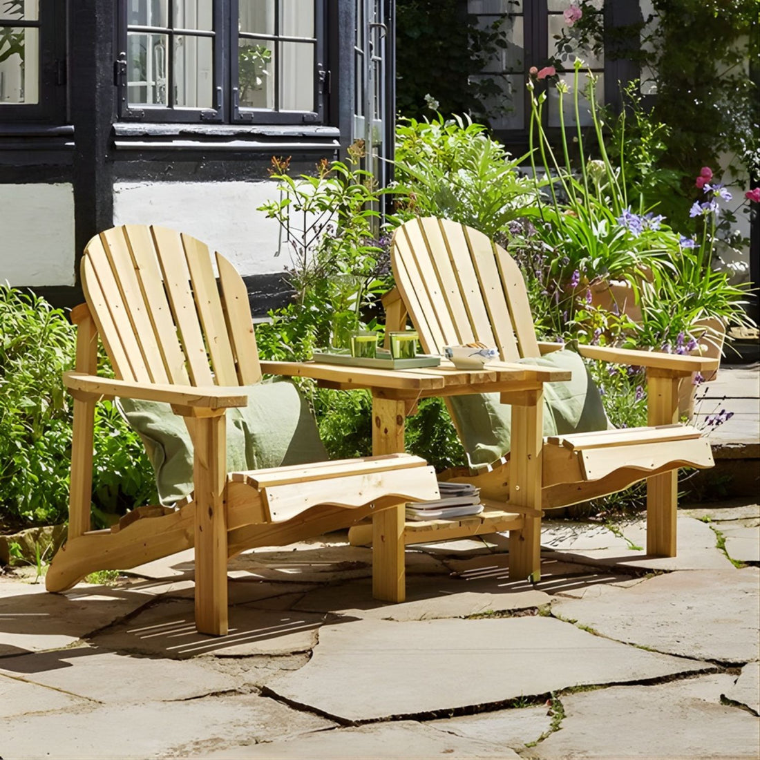 Amata Nordwood Adirondack Double Chair