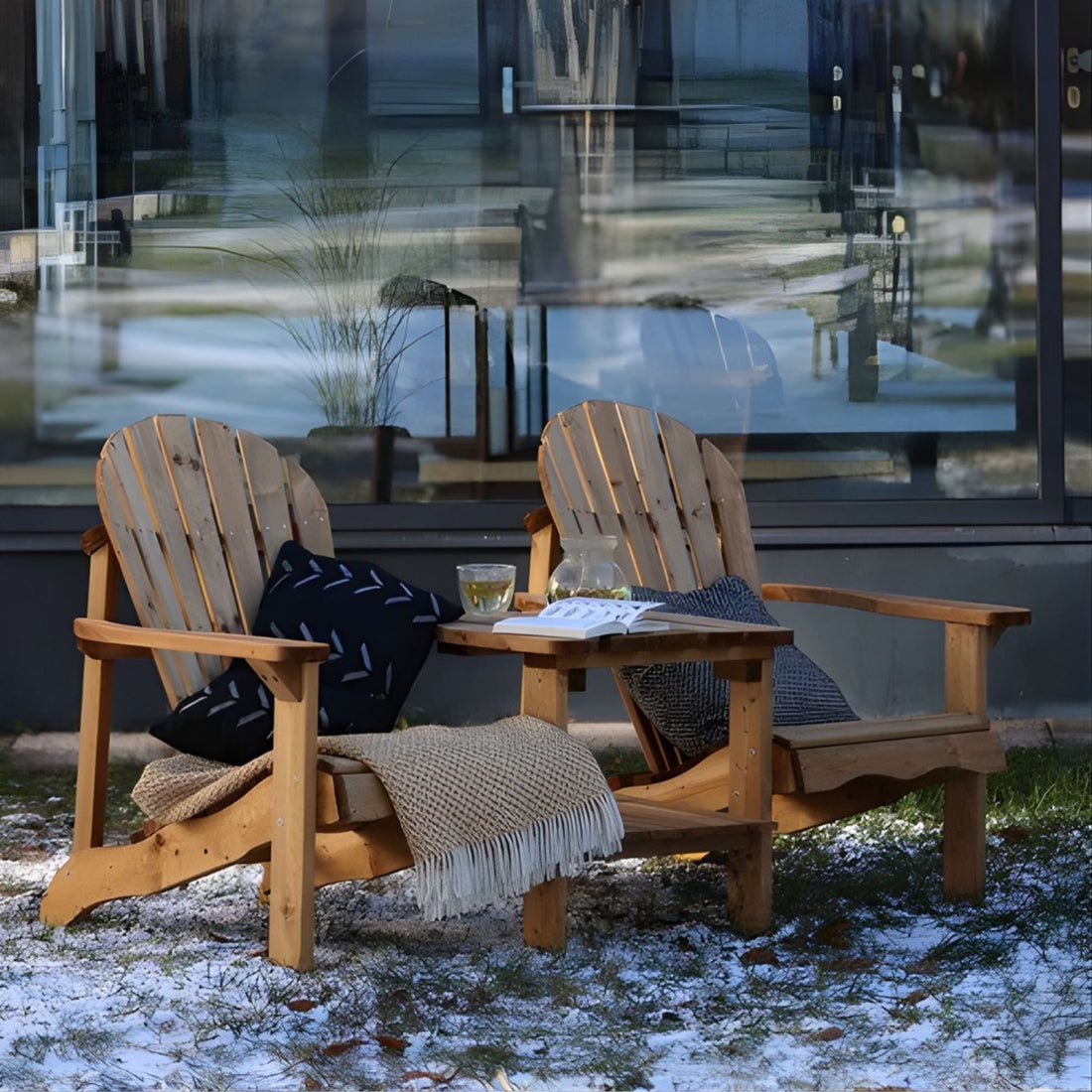 Amata Nordwood Adirondack Double Chair