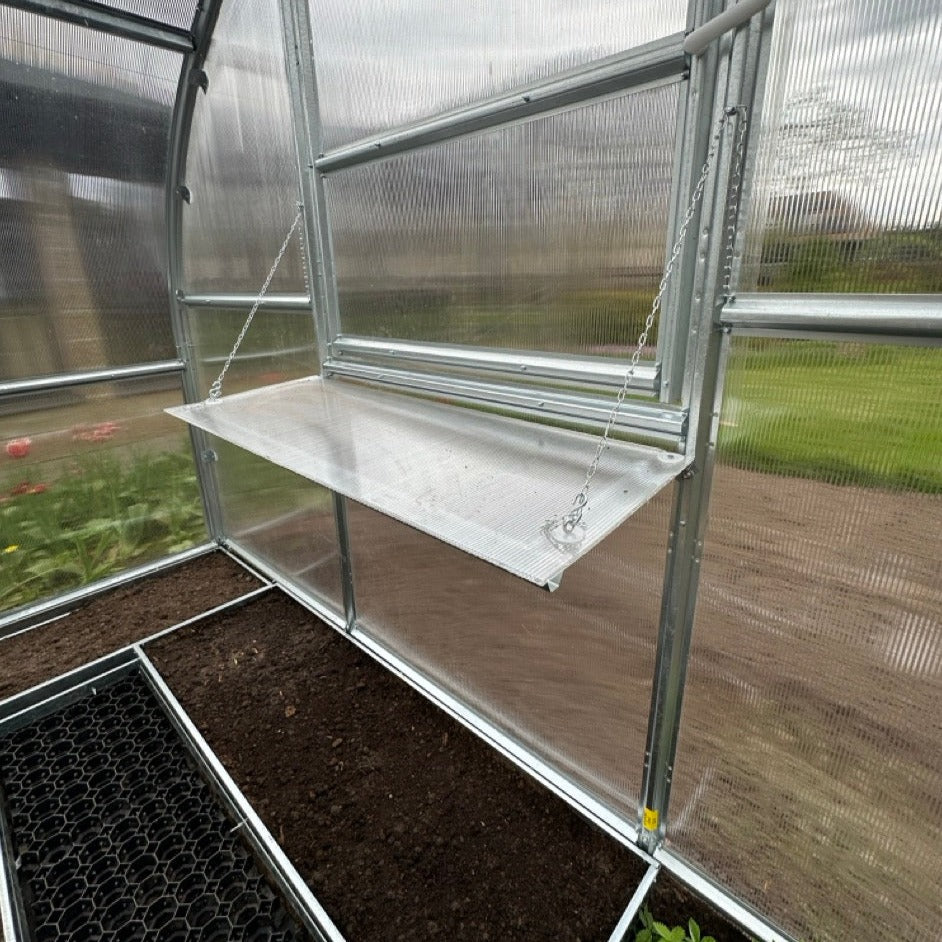 Greenhouse shelves