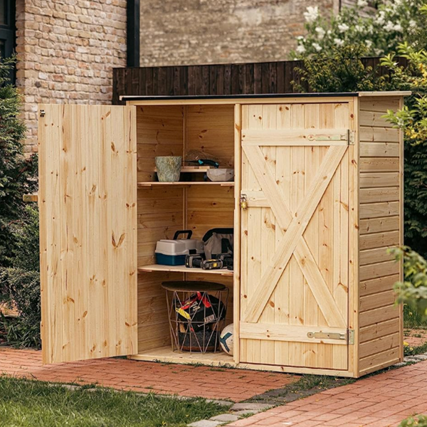 Garden Shed with Shelving System