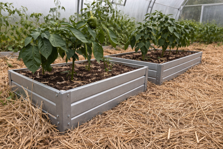 Galvanized Steel Raised Gardening Bed