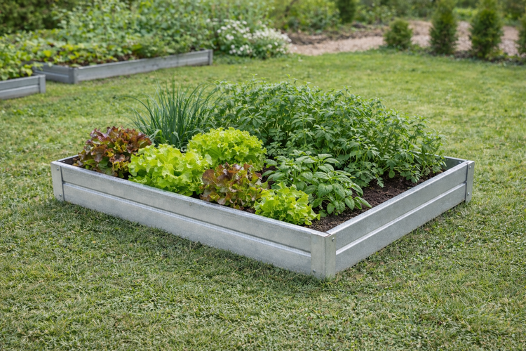 Galvanized Steel Raised Gardening Bed