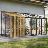 Scandiglas Lean-to with accoya fusion