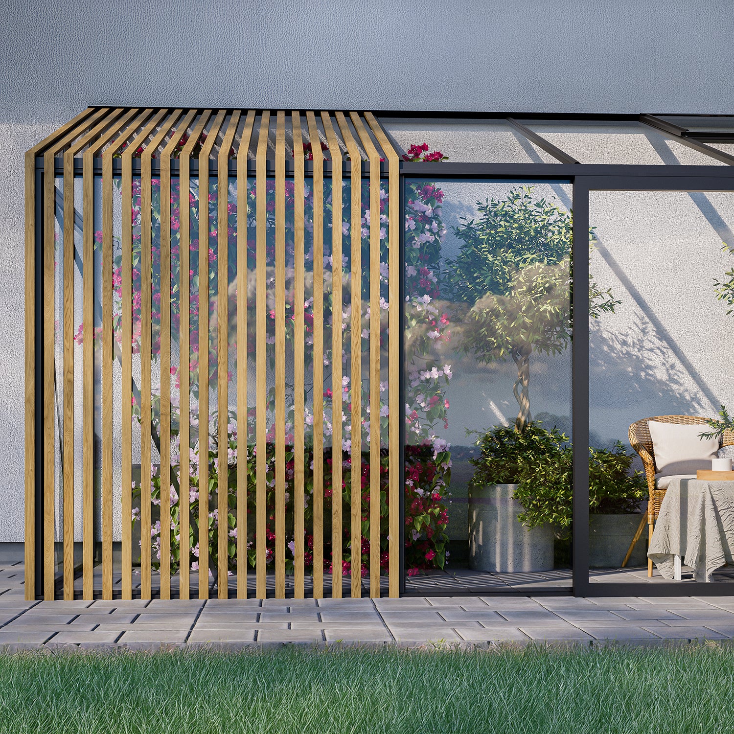 Scandiglas Lean-to with accoya fusion