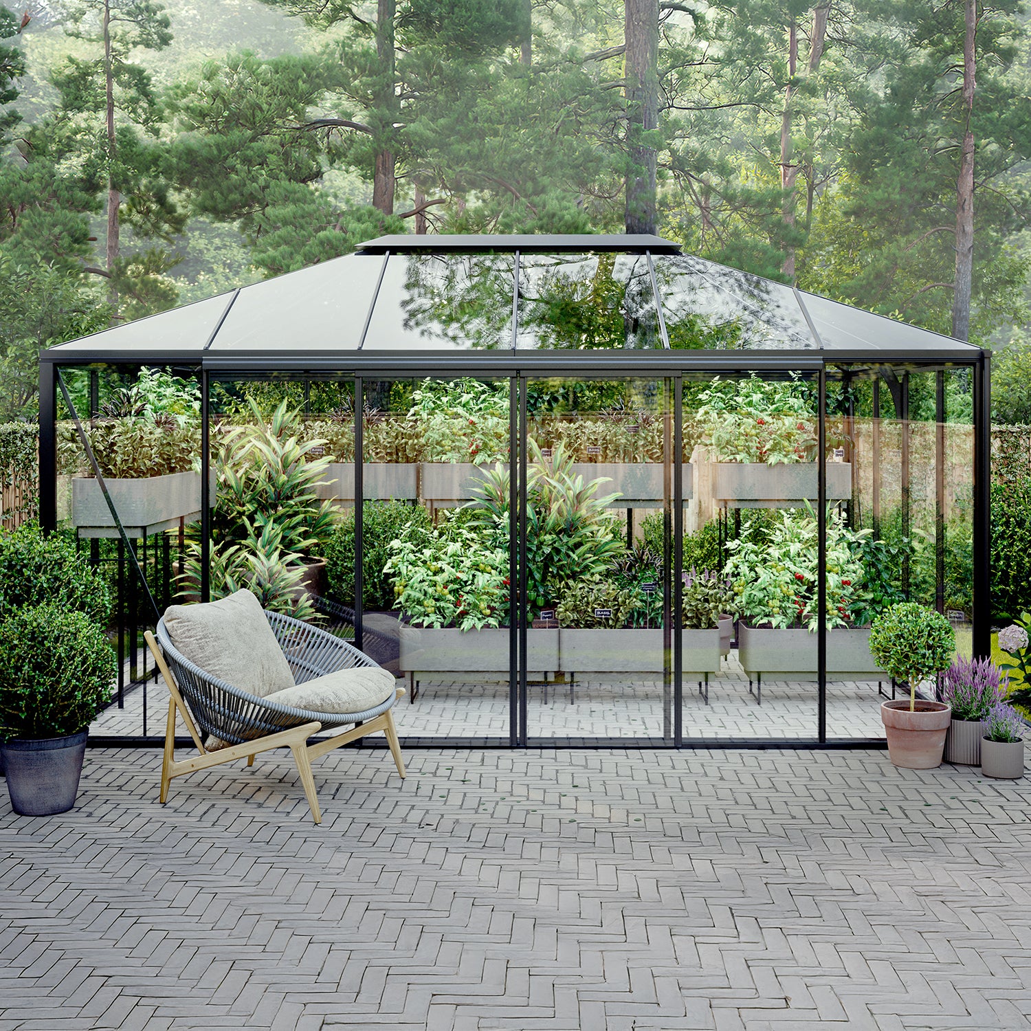 Scandiglas Pyramid Greenhouse