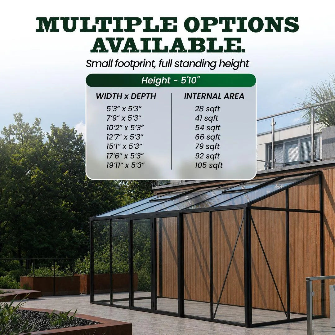 Scandiglas Lean-To Greenhouse