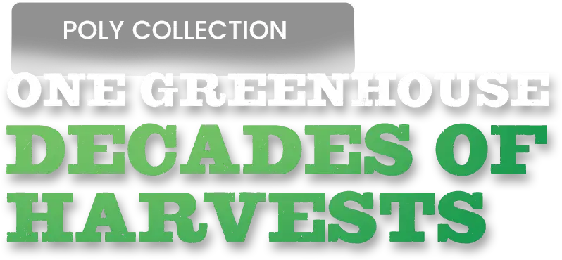 One greenhouse, decades of harvests