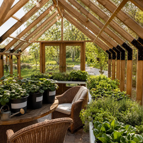 A Nordwood glass room in an owner's garden
