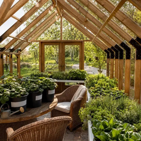 A Nordwood glass room in an owner's garden