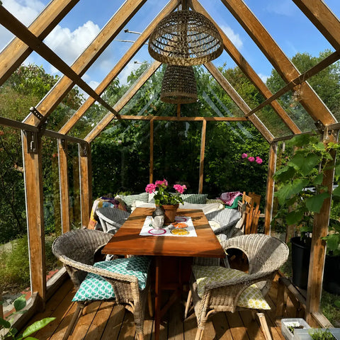 A Nordwood glass room in an owner's garden