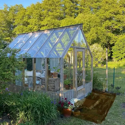 A Nordwood glass room in an owner's garden