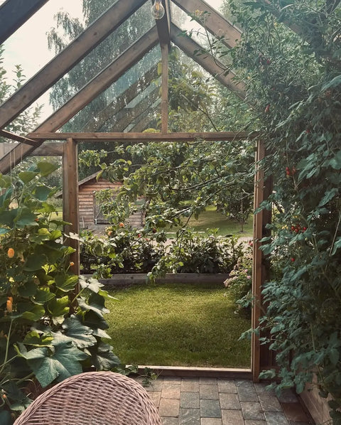 A Nordwood glass room in an owner's garden