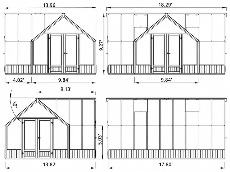 Model dimensions