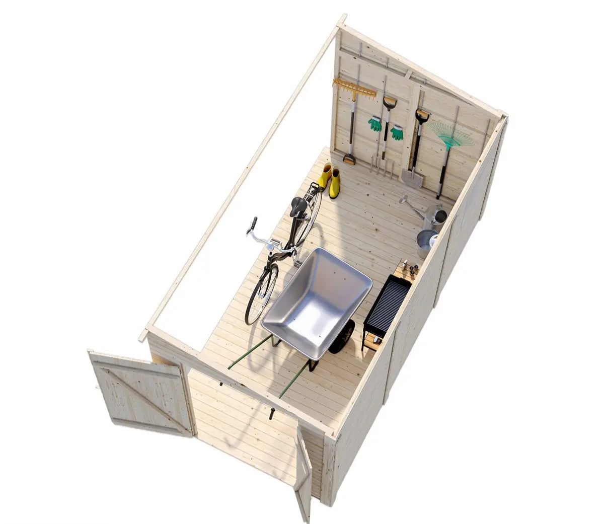 Lean-To Plus Garden Shed