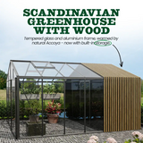 Scandiglas with storage and accoya