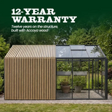 Scandiglas with storage and accoya