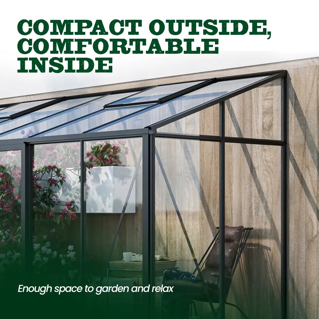 Scandiglas Lean-To Greenhouse