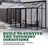 Scandiglas Lean-To Greenhouse
