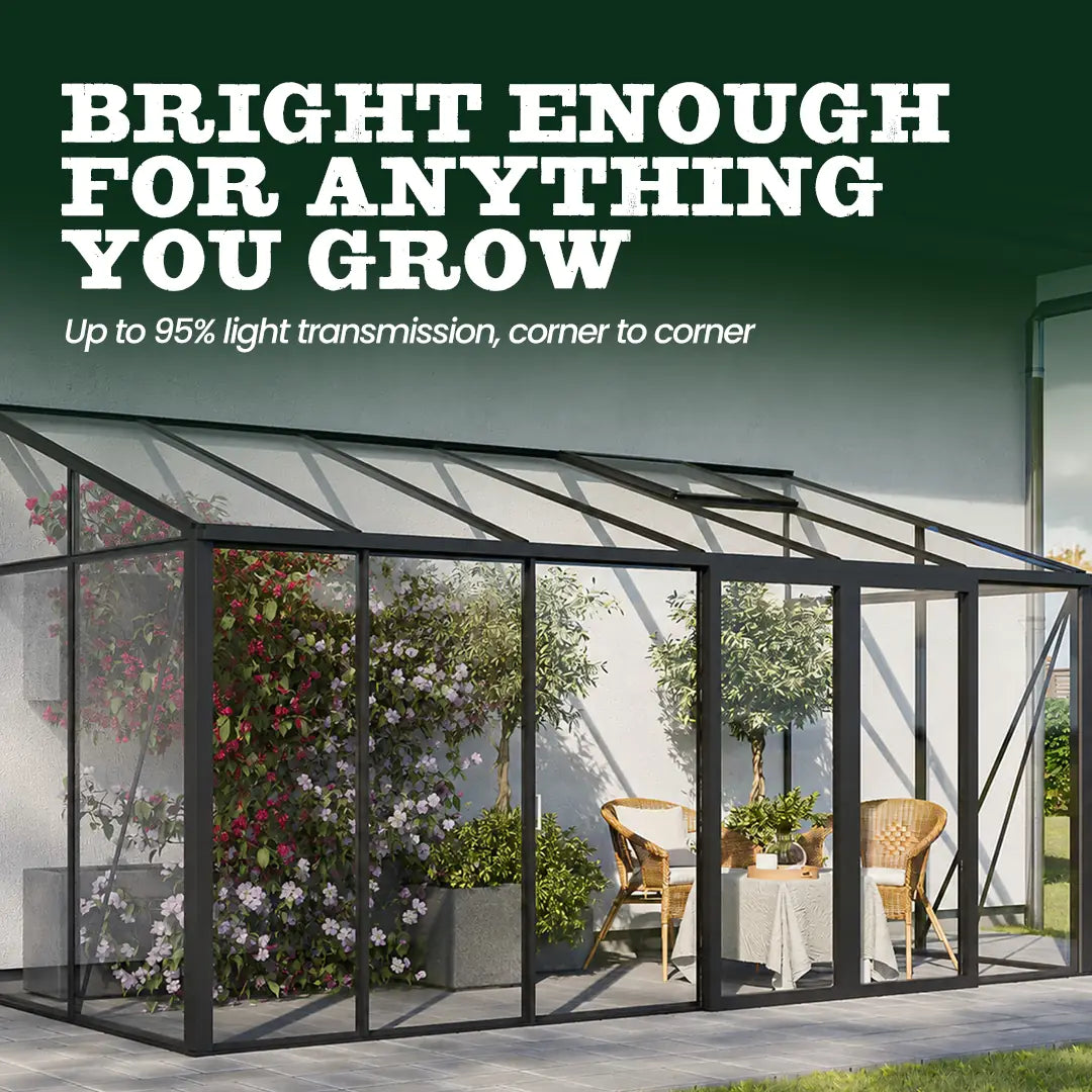 Scandiglas Lean-To Greenhouse