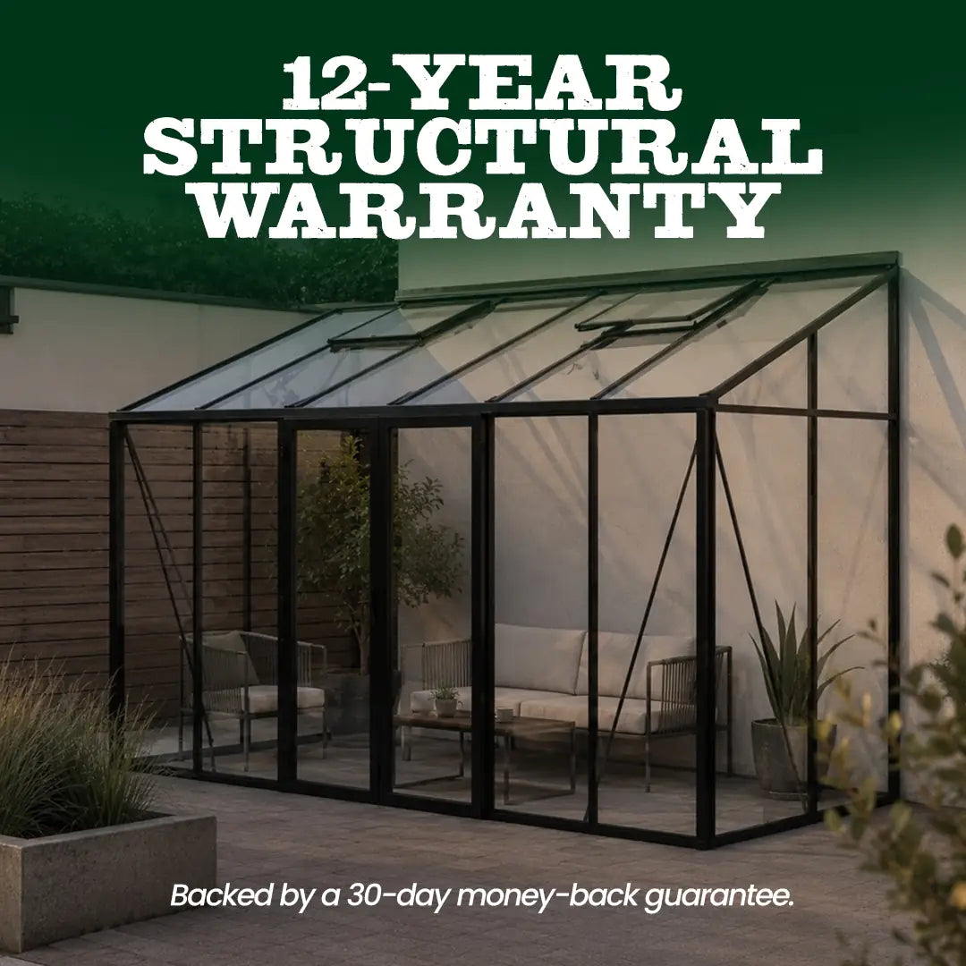 Scandiglas Lean-To Greenhouse